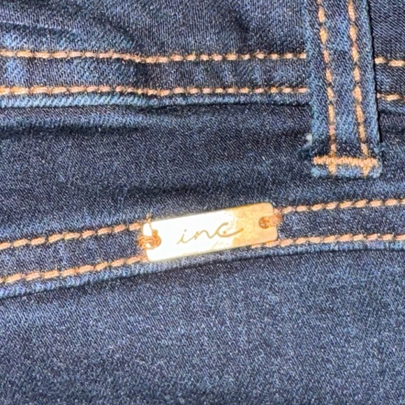 INC International Concepts Curvy Fit Skinny Leg Cropped Denim Jean Size 12 - Picture 6 of 10